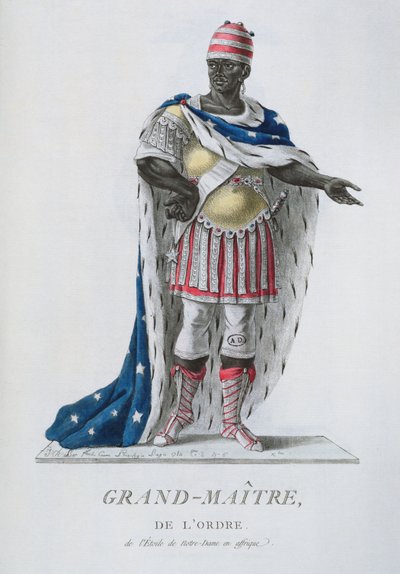 Stormästare av Notre-Dames stjärnorden, i afrikansk ceremoniell klädsel, från 